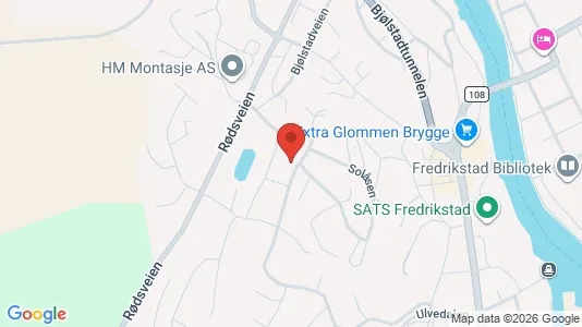 Rooms for rent i Fredrikstad - kort over placeringen