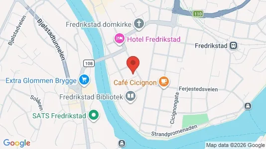 Rooms for rent i Fredrikstad - kort over placeringen