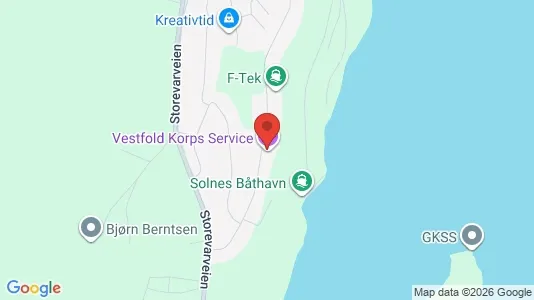 Rooms for rent i Sandefjord - kort over placeringen