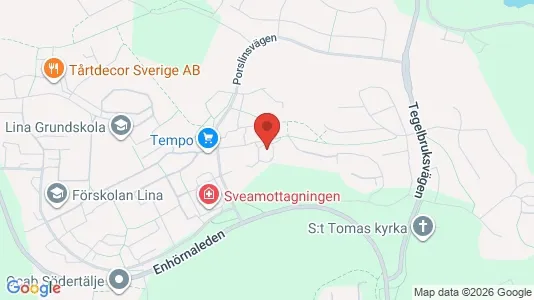 Apartments for rent i Södertälje - kort over placeringen