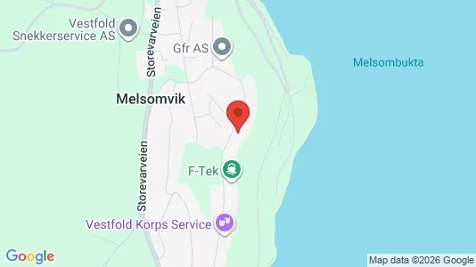 Rooms for rent i Sandefjord - kort over placeringen