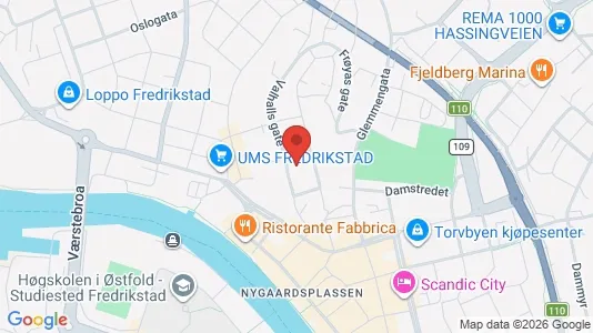 Rooms for rent i Porsgrunn - kort over placeringen