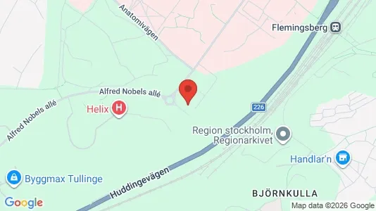 Rooms for rent i Huddinge - kort over placeringen