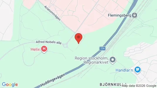 Rooms for rent i Huddinge - kort over placeringen
