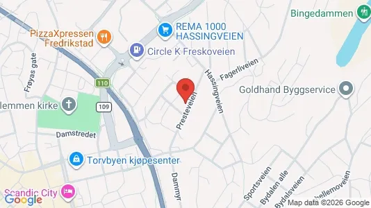 Apartments for rent i Fredrikstad - kort over placeringen