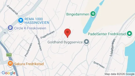 Apartments for rent i Fredrikstad - kort over placeringen