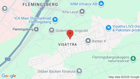 Rooms for rent i Huddinge - kort over placeringen