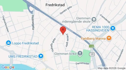 Apartments for rent i Fredrikstad - kort over placeringen