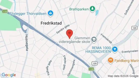 Apartments for rent i Fredrikstad - kort over placeringen
