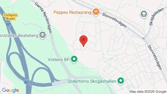 Rooms for rent i Huddinge - kort over placeringen