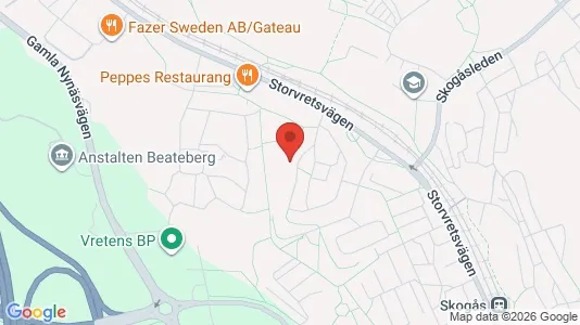 Rooms for rent i Huddinge - kort over placeringen