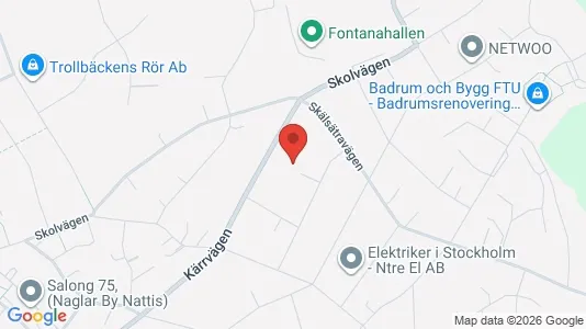 Apartments for rent i Tyresö - kort over placeringen
