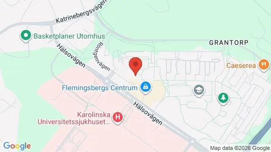 Rooms for rent i Huddinge - kort over placeringen