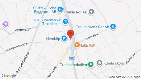 Apartments for rent i Tyresö - kort over placeringen