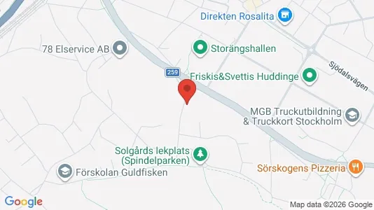 Apartments for rent i Huddinge - kort over placeringen