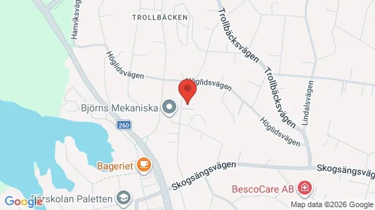 Apartments for rent i Tyresö - kort over placeringen