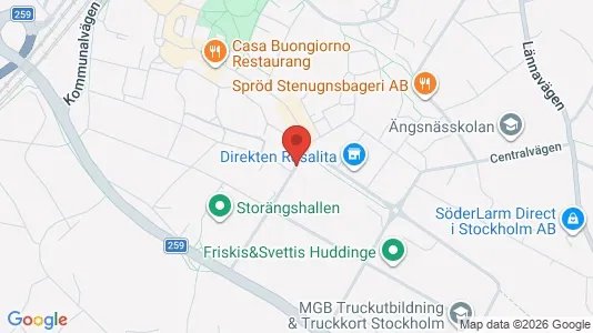 Apartments for rent i Huddinge - kort over placeringen