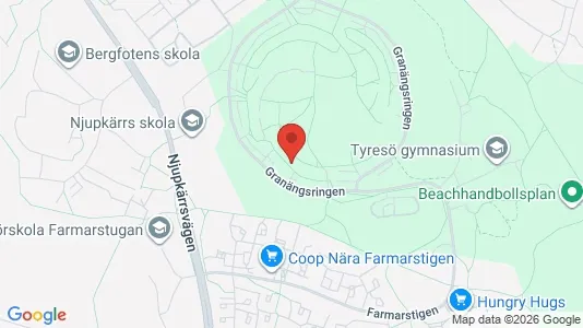 Apartments for rent i Tyresö - kort over placeringen