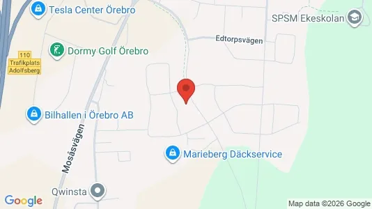 Apartments for rent i Örebro - kort over placeringen