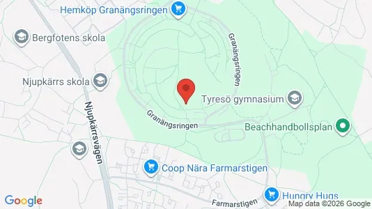 Apartments for rent i Tyresö - kort over placeringen