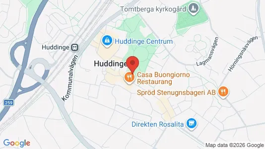Apartments for rent i Huddinge - kort over placeringen