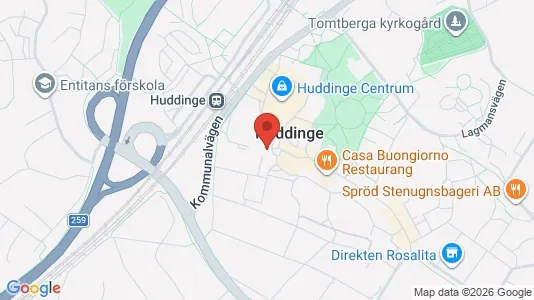 Apartments for rent i Huddinge - kort over placeringen