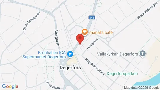 Apartments for rent i Degerfors - kort over placeringen