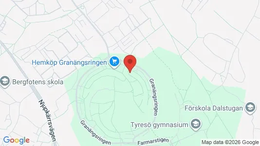 Apartments for rent i Tyresö - kort over placeringen