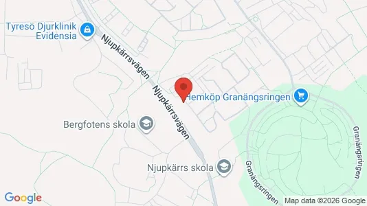 Apartments for rent i Tyresö - kort over placeringen