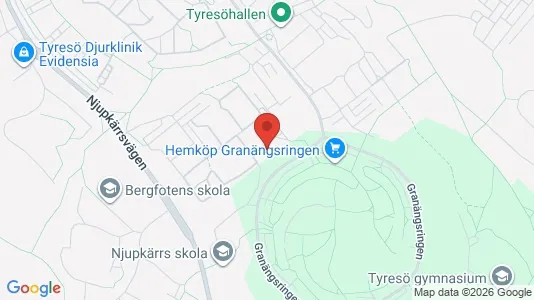 Apartments for rent i Tyresö - kort over placeringen
