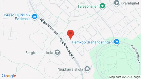 Apartments for rent i Tyresö - kort over placeringen