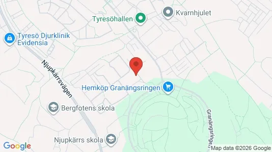 Apartments for rent i Tyresö - kort over placeringen