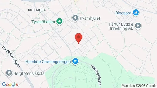 Apartments for rent i Tyresö - kort over placeringen