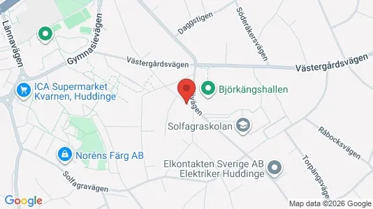 Apartments for rent i Huddinge - kort over placeringen