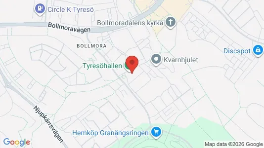 Apartments for rent i Tyresö - kort over placeringen