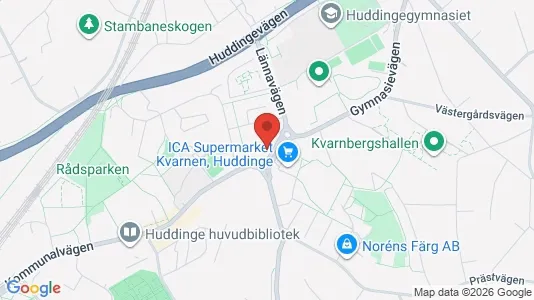 Apartments for rent i Huddinge - kort over placeringen