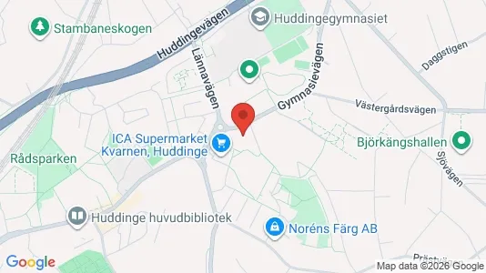 Apartments for rent i Huddinge - kort over placeringen