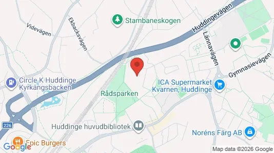 Apartments for rent i Huddinge - kort over placeringen