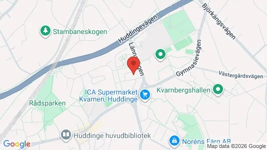 Apartments for rent i Huddinge - kort over placeringen