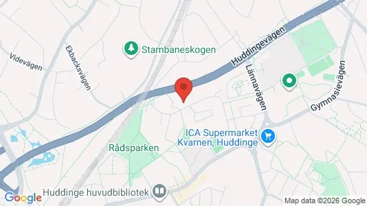 Apartments for rent i Huddinge - kort over placeringen