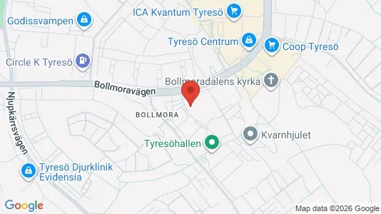 Apartments for rent i Tyresö - kort over placeringen