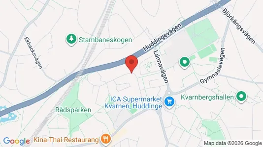 Apartments for rent i Huddinge - kort over placeringen