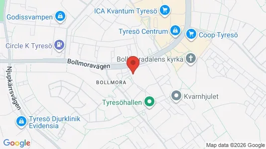 Apartments for rent i Tyresö - kort over placeringen