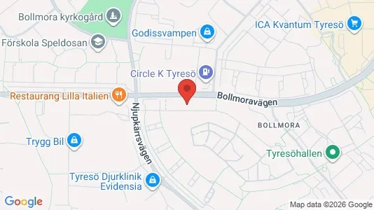 Apartments for rent i Tyresö - kort over placeringen