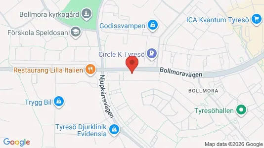 Apartments for rent i Tyresö - kort over placeringen