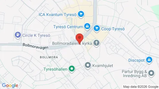 Apartments for rent i Tyresö - kort over placeringen