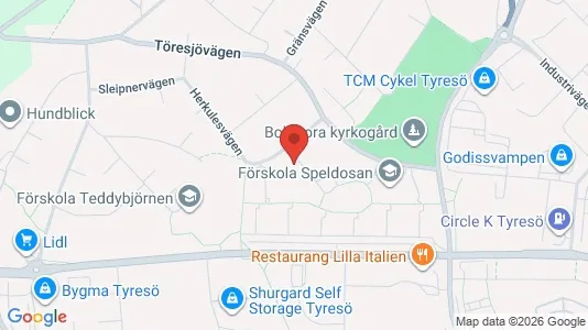 Apartments for rent i Tyresö - kort over placeringen