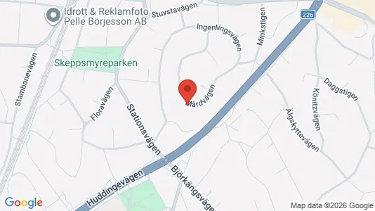 Apartments for rent i Huddinge - kort over placeringen