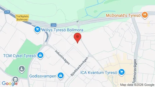 Apartments for rent i Tyresö - kort over placeringen