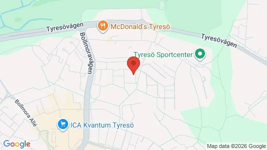 Apartments for rent i Tyresö - kort over placeringen